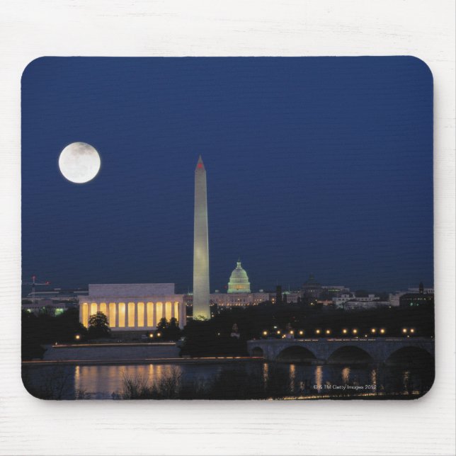 Mousepad Washington DC à noite (Frente)