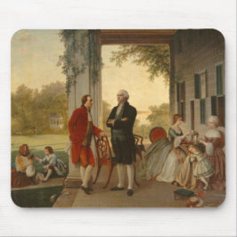Mousepad Washington e Lafayette em Mount Vernon