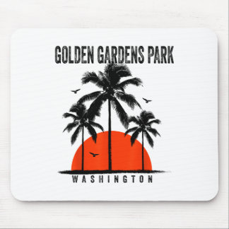 Mousepad Washington Golden Gardens Park Surfing Surfboardin