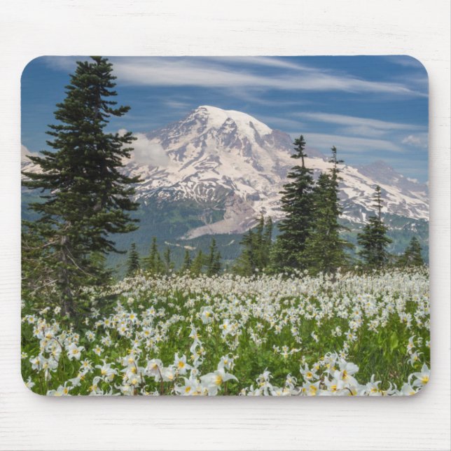 Mousepad Washington, Monte Rainier Parque Nacional 1 (Frente)