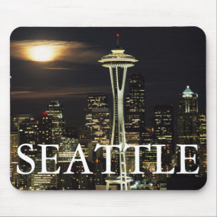 Mousepad Washington, Seattle, Silhueta noturna do Kerry 2