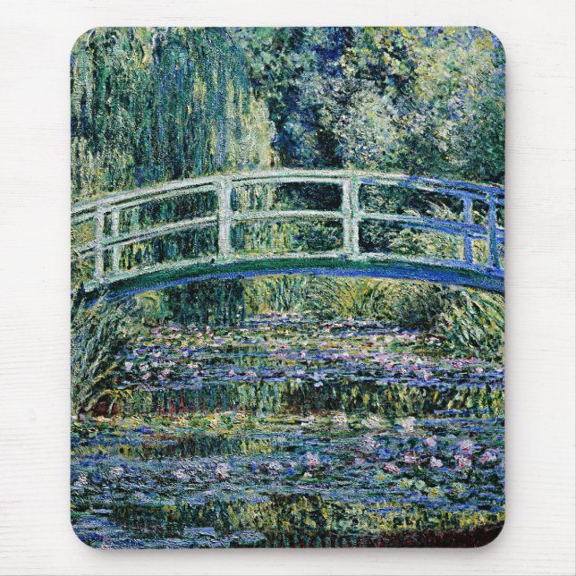 Mousepad Water Lilies and Japanese Bridge, (Frente)