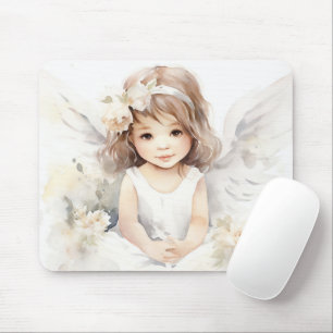 Mousepad Watercolor Angel Girl