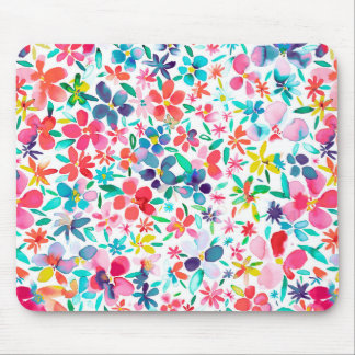 Mousepad Watercolor Colorful Flower Petals