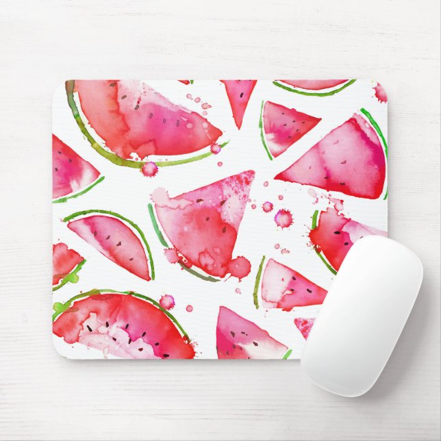 Mousepad Watercolor Melancia 1 (Com mouse)