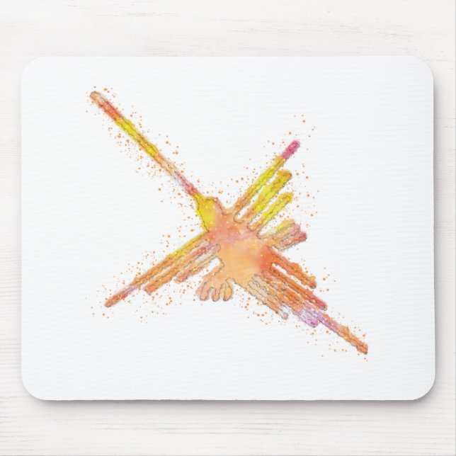 Mousepad Watercolor Nazca Hummingbird (Frente)