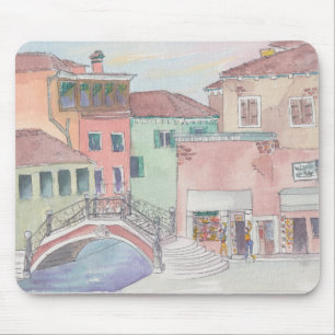Mousepad Watercolor Sketch "Comprando/Itália"