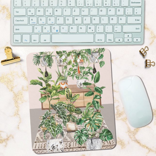 Mousepad Watercolor Tropical (In situ)