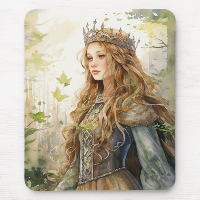 Mousepad Watercolour Forest Princess (Frente)