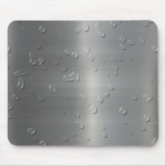 Mousepad waterdrops escovados do metal