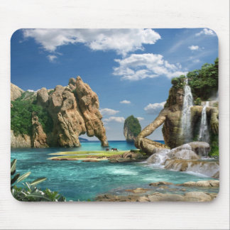 Mousepad Waterfalls Ocean - Mauspad