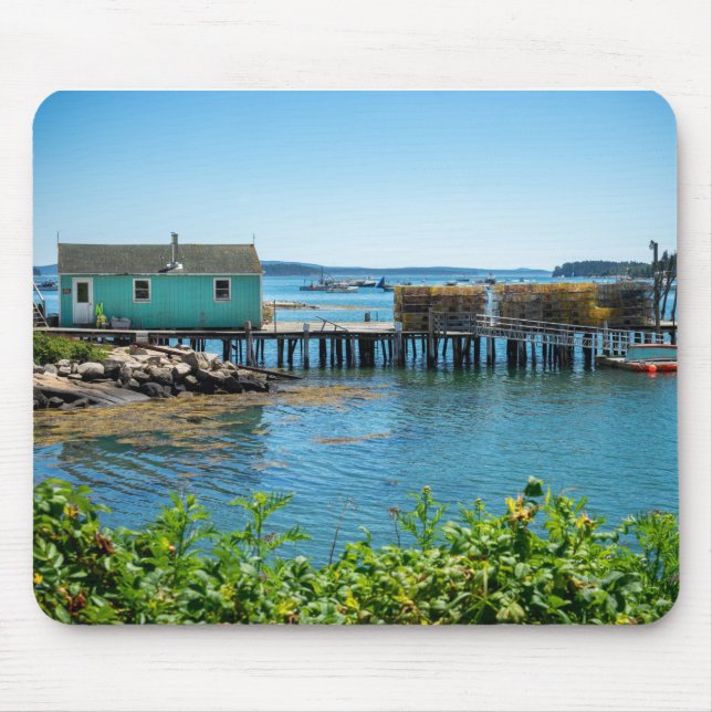 Mousepad Waterfront em Stonington, Maine (Frente)