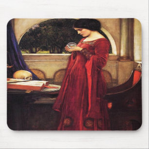 Mousepad Waterhouse o tapete do rato da bola de cristal