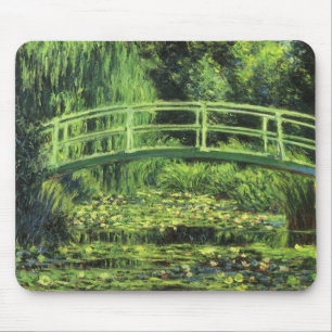 Mousepad Waterlilies branco por Claude Monet, arte do