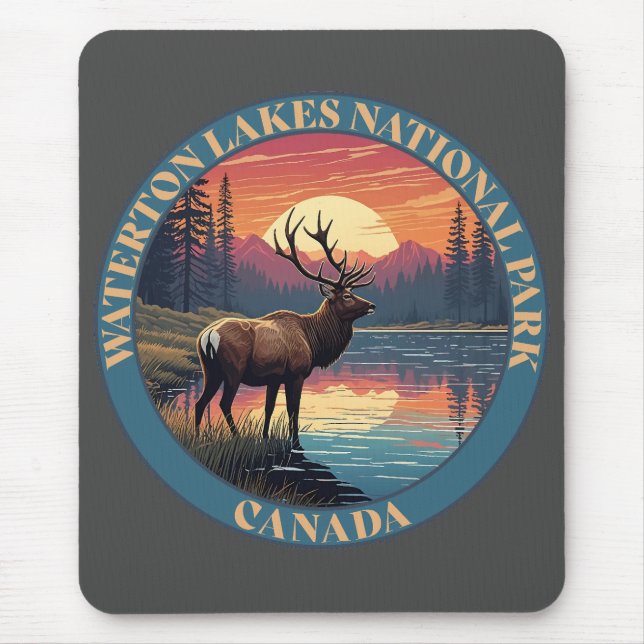 Mousepad Waterton Lakes National Park of Canada (Frente)