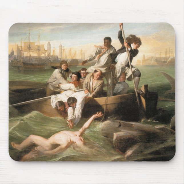 Mousepad Watson e o tubarão, por John Singleton Copley (Frente)