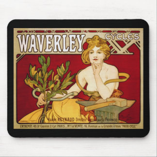 Mousepad Waverley dá um ciclo - arte Nouveau - Alphonse