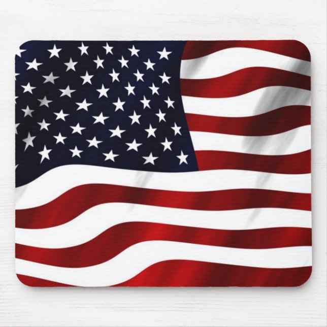 Mousepad Waving Flag Americano (Frente)