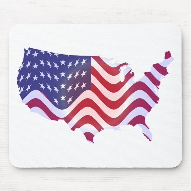 MOUSEPAD WAVY AMERICAN FLAG (Frente)