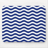 Wavy Navy Stripes decor