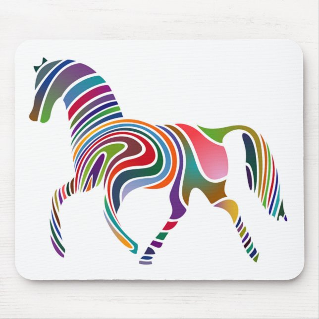 MOUSEPAD WAVY RAINBOW HORSE (Frente)