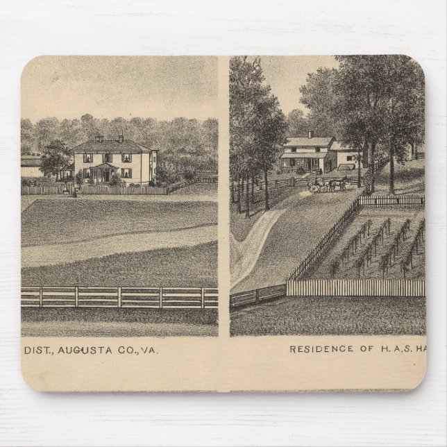 Mousepad Waynesboro, Condado de Augusta (Frente)