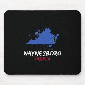 Mousepad Waynesboro Virginia Va Paint Splatter Vacation Sou