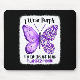 Mousepad Wear purple alzheimer's and brain awareness month