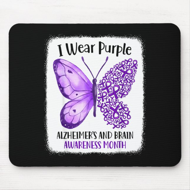 Mousepad Wear purple alzheimer's and brain awareness month (Frente)