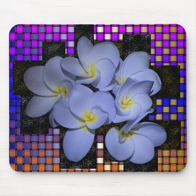 Mousepad Weave do Plumeria de Stardust do luar (Frente)