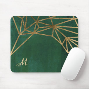 Mousepad Web da selva Dourada e verde