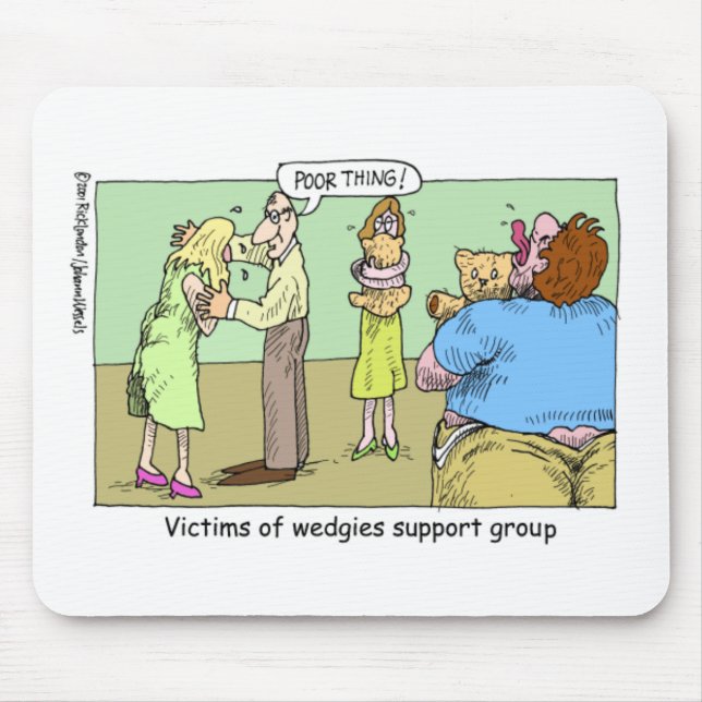 Mousepad Wedgie Support Group Cartoon Gifts & Collectibles (Frente)