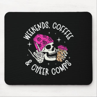 Mousepad Weekends Coffee Cheer Mom Of A Cheerleader Mother 