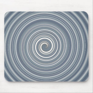 Mousepad — weisse Spirale