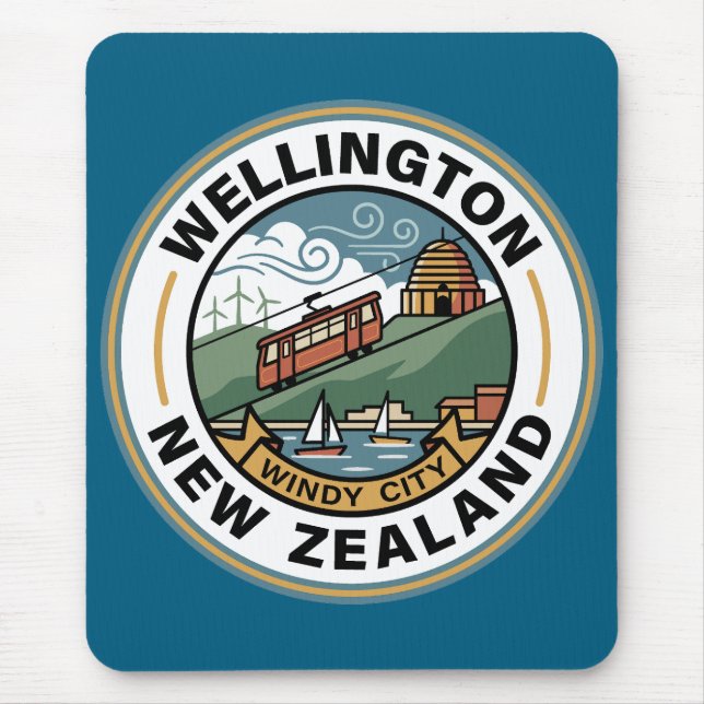Mousepad Wellington Nova Zelândia (Frente)