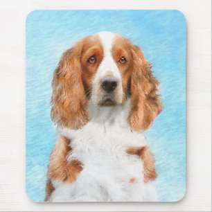 Mousepad Welsh Springer Spaniel Painting - Arte Original de