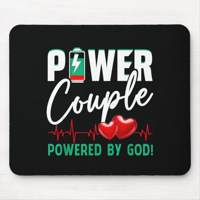 Mousepad Wer Couple Wered-by God Christian Couples Valentin (Frente)