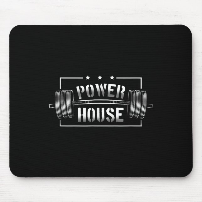 Mousepad Wer House Gym Motivation Bold Statement  (Frente)