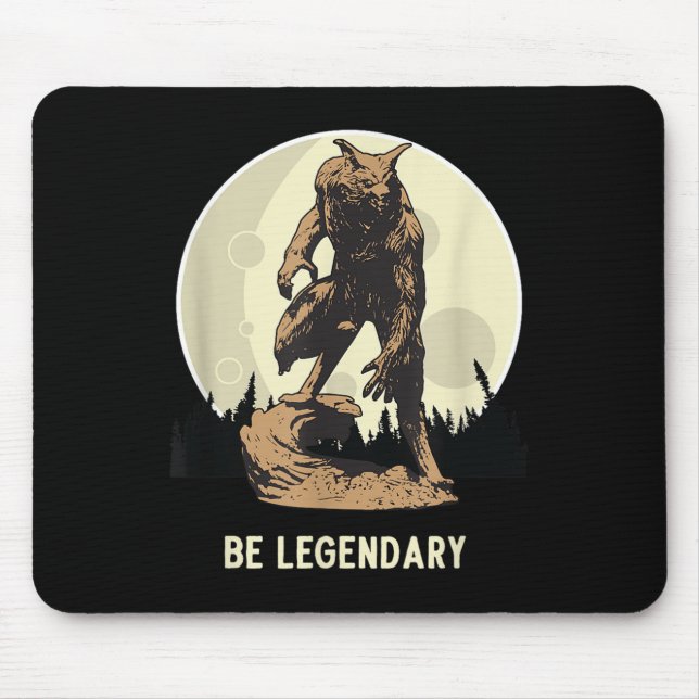 Mousepad Werewolf Be Legendary Motivational Insrational  (Frente)