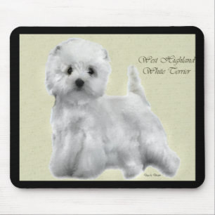 Mousepad West Highland White Terrier Art