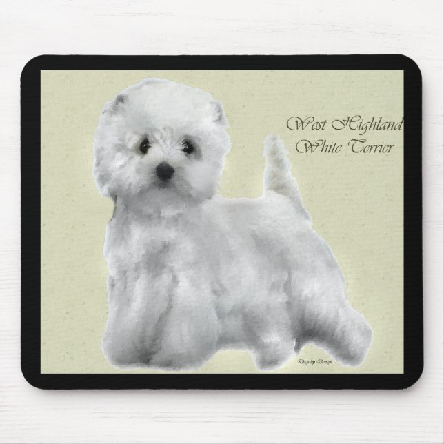 Mousepad West Highland White Terrier Art (Frente)