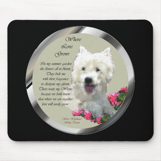 Mousepad West Highland White Terrier Gifts (Frente)