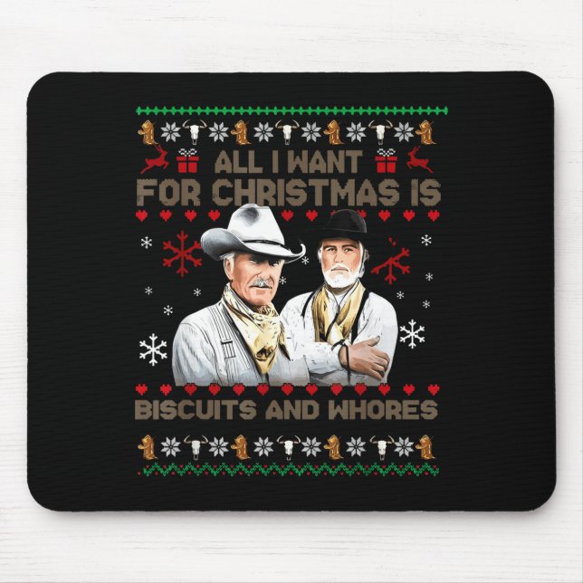 Mousepad Western Biscuits And S Christmas Quote  (Frente)