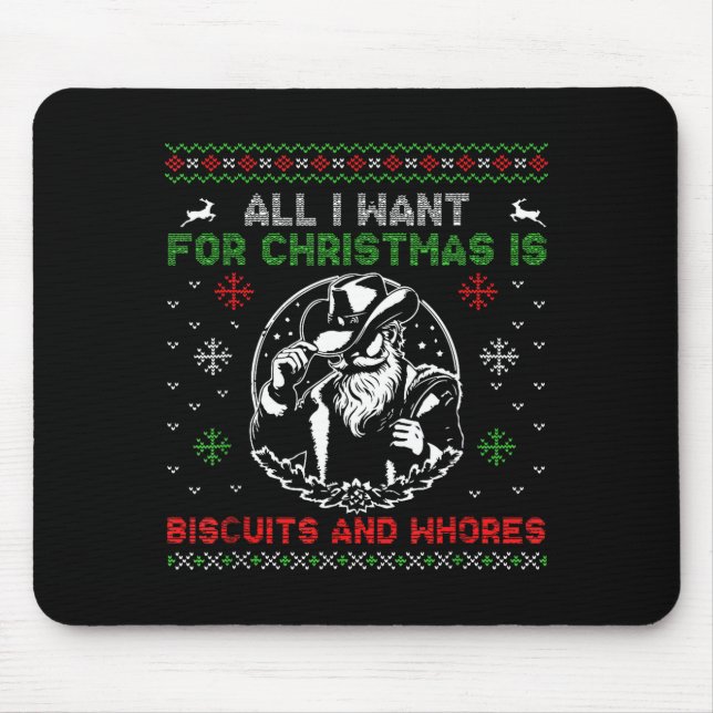 Mousepad Western Biscuits And S Christmas Quote  (Frente)