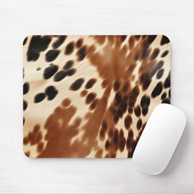 Mousepad Western Brown Cowgirl Cowhide (Com mouse)