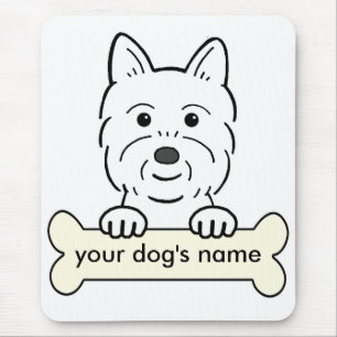 Mousepad Westie personalizado