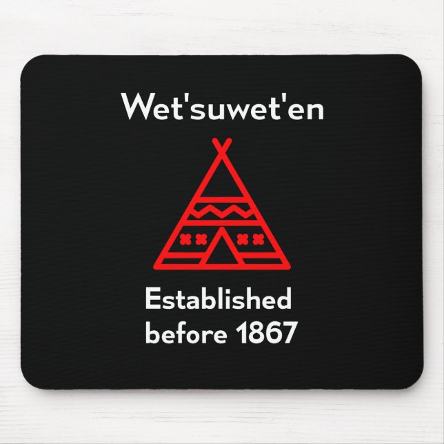 Mousepad Wetsuweten Estabelecido Antes De 1867 Silhouette D (Frente)