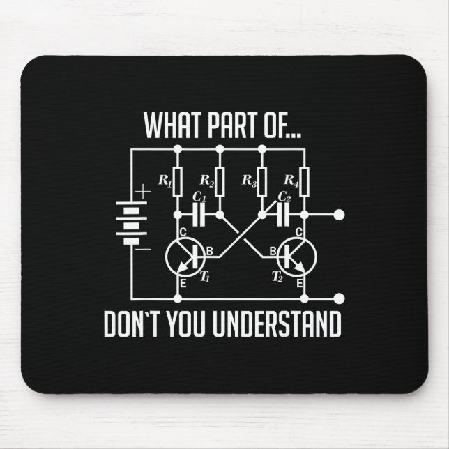 Mousepad What Part Of Don't You Understand Engineer Gift  (Frente)