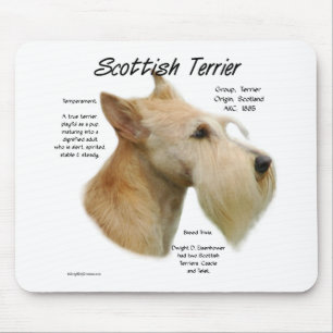 Mousepad Wheaten Scottie History