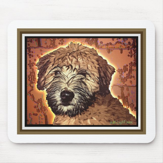 MOUSEPAD WHEATEN TERRIER: BOMBA MOLHADA (Frente)